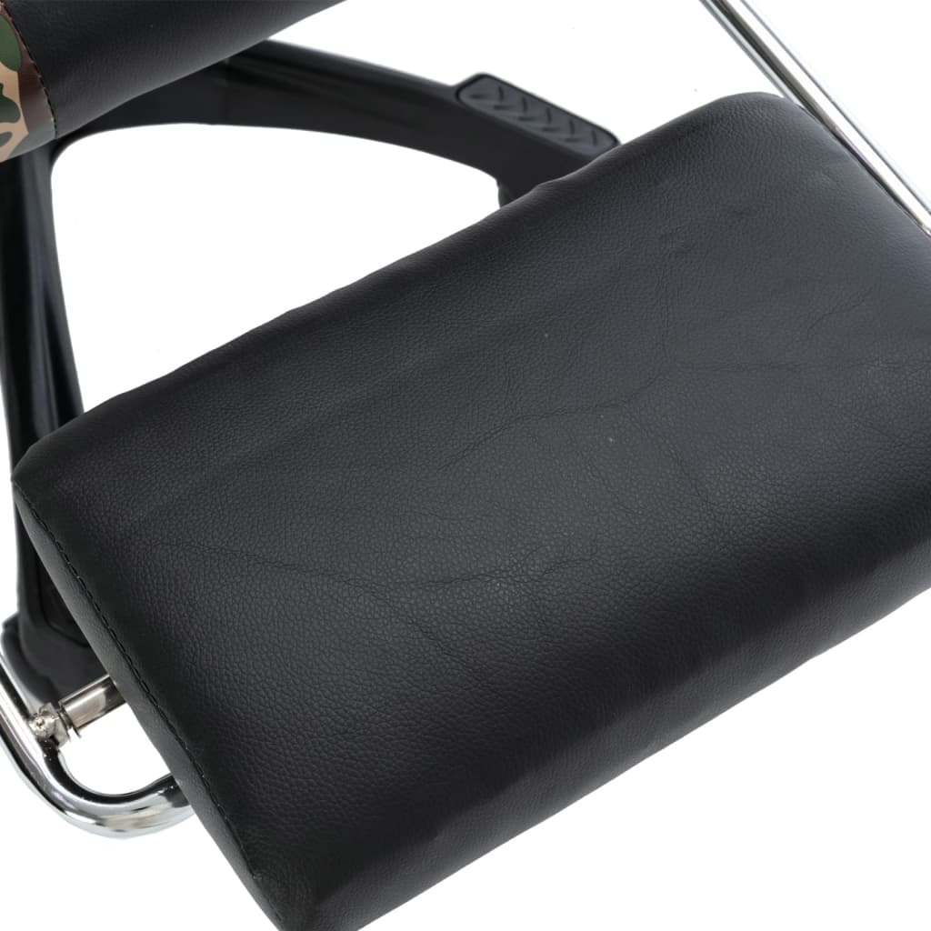 Gaming-Stuhl mit Fußstütze Schwarz und Tarnmuster Kunstleder - Premium Bürostühle - Just €168.71! Shop now at homesales4u