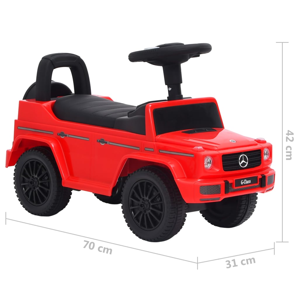 Rutschauto Mercedes-Benz G63 Rot - Premium Lauflernwagen & Rutsch- & Tretfahrzeuge - Just €85.14! Shop now at homesales4u