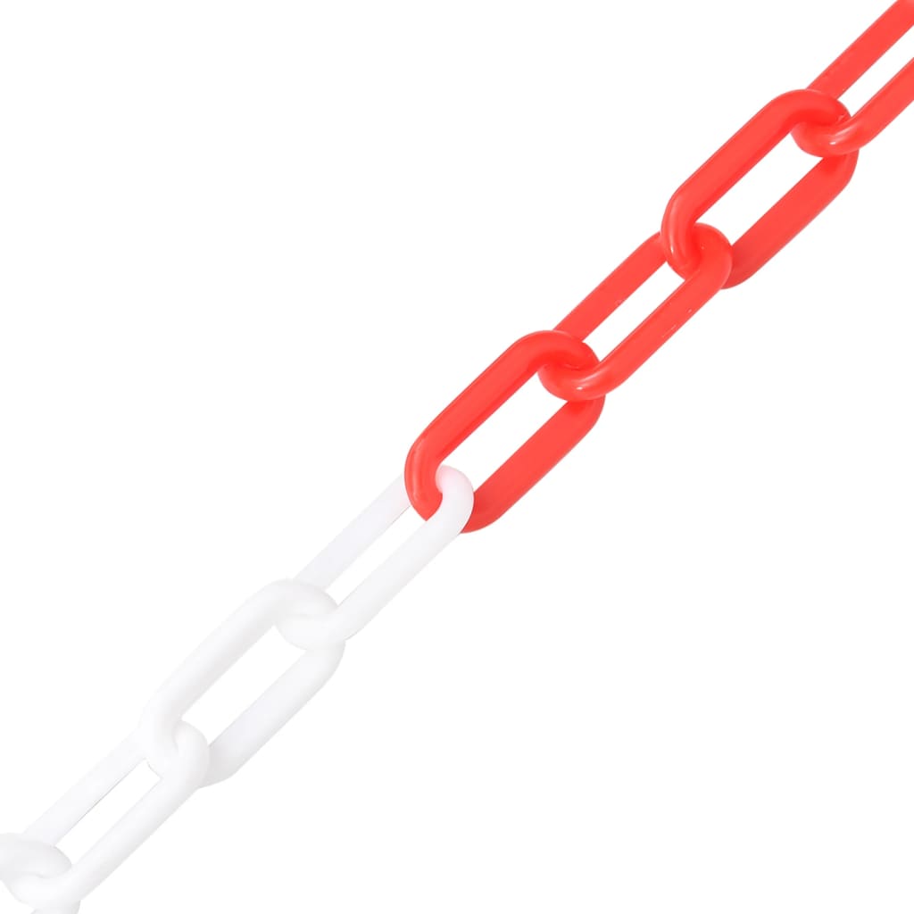 Absperrkette Rot und Weiß 100 m Ø8 mm Kunststoff - Premium Sicherheitsmarkierungen - Just €137.16! Shop now at homesales4u