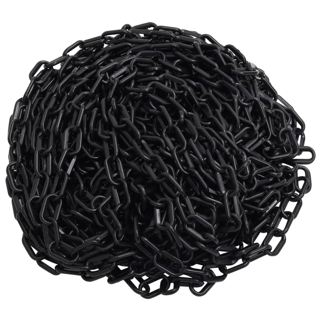 Absperrkette Schwarz 30 m Ø4 mm Kunststoff - Premium Sicherheitsmarkierungen - Just €36.30! Shop now at homesales4u
