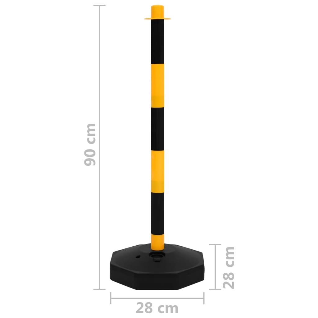 Kettenpfosten-Set mit 10 m Kunststoffkette - Premium Verkehrsschilder - Just €52.62! Shop now at homesales4u