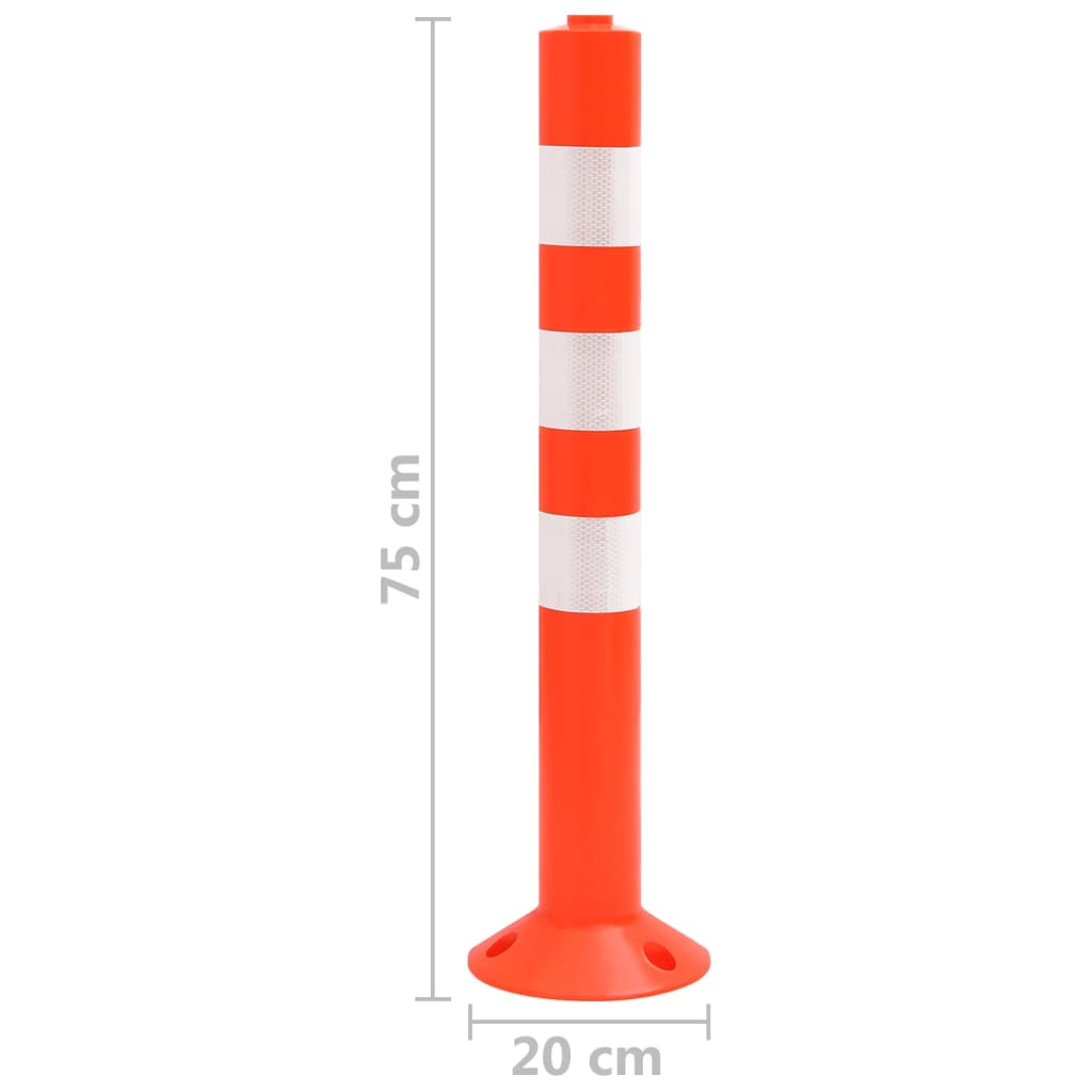 Absperrpfosten 10 Stk. 75 cm PE - Premium Parkplatzschilder - Just €239.27! Shop now at homesales4u