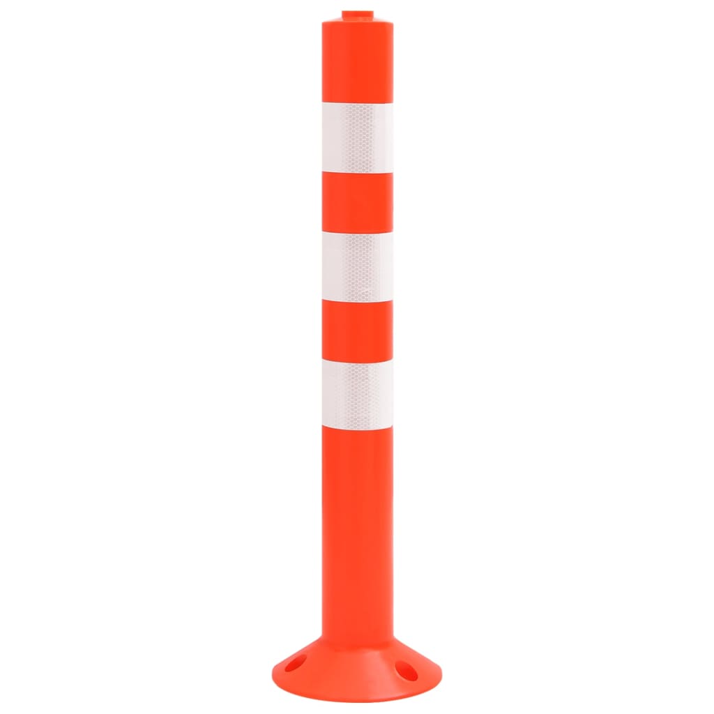 Absperrpfosten 10 Stk. mit Kette 75 cm PE - Premium Verkehrsschilder - Just €255.27! Shop now at homesales4u