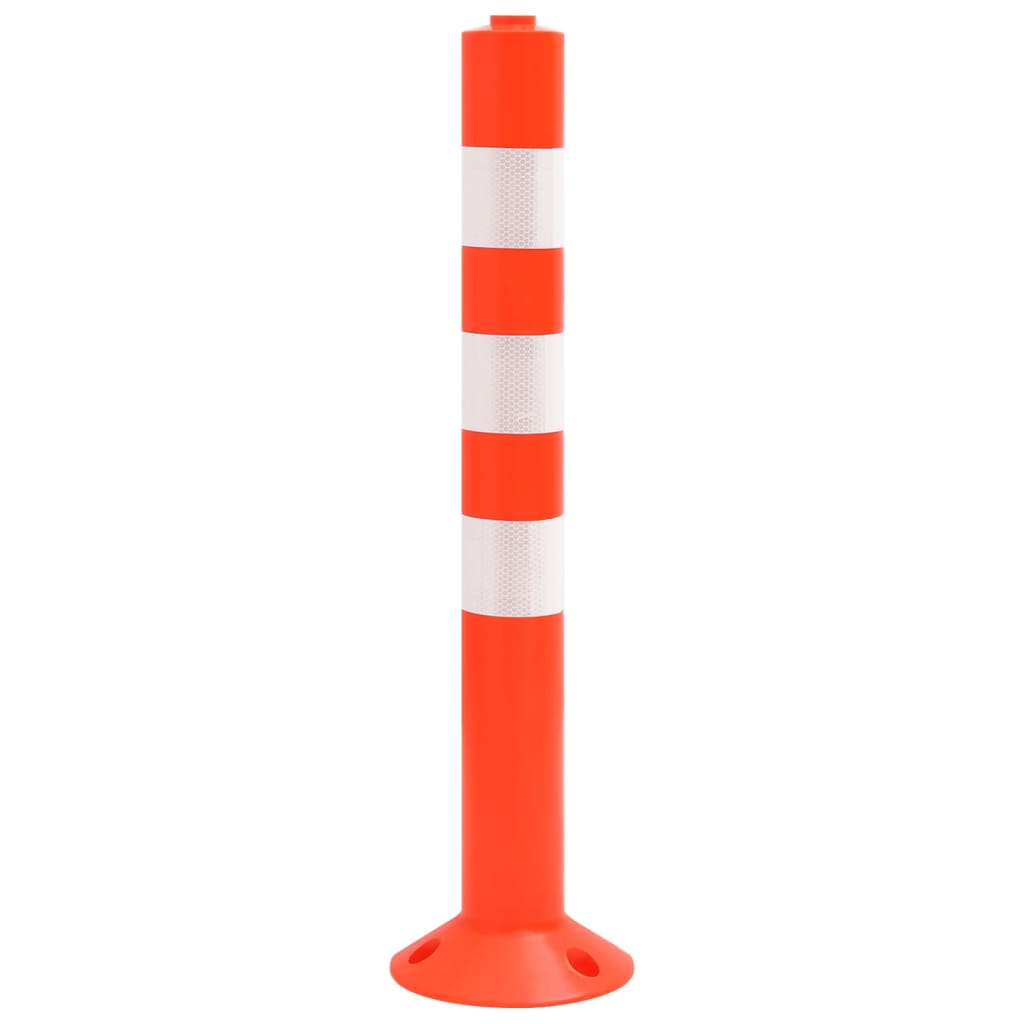 Absperrpfosten 10 Stk. mit Kette 75 cm PE - Premium Verkehrsschilder - Just €255.27! Shop now at homesales4u