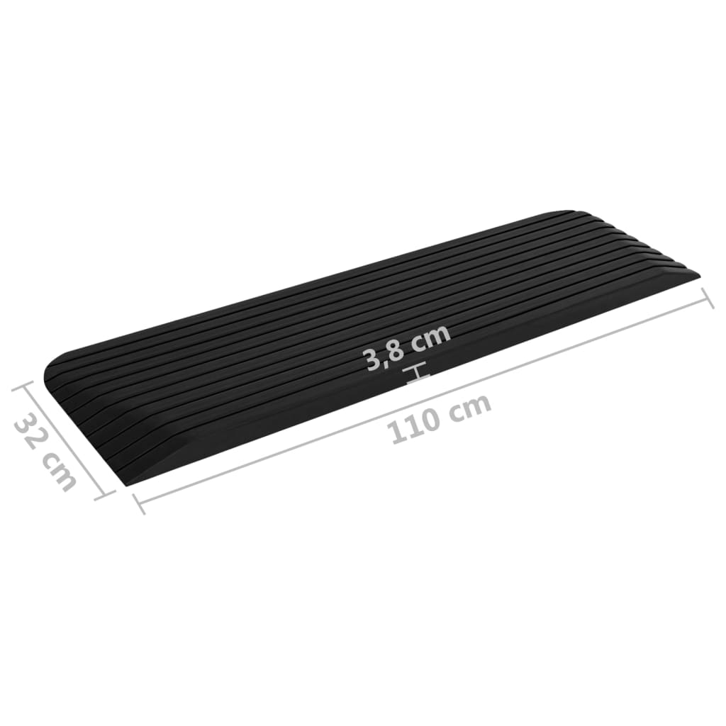 Schwellenrampe 110x32x3,8 cm Gummi - Premium Verkehrsschilder - Just €70.74! Shop now at homesales4u