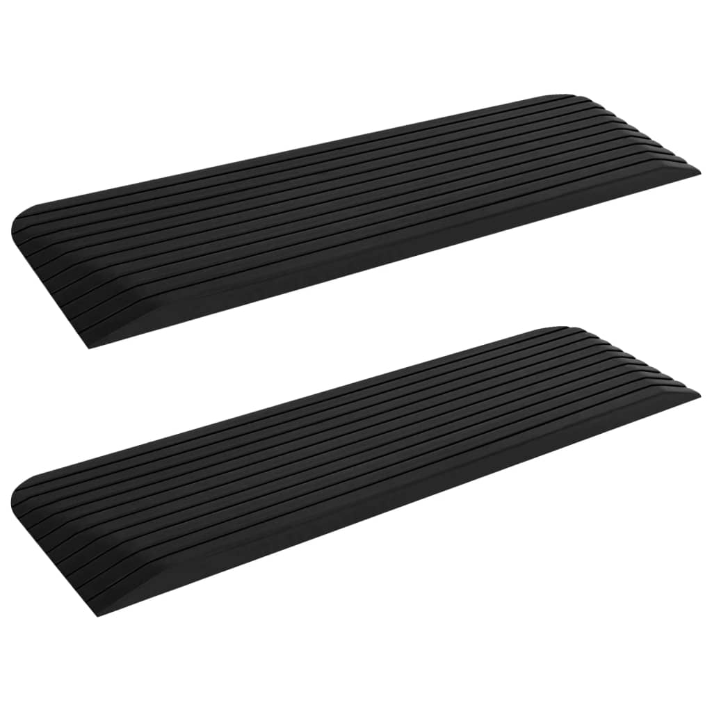 Schwellenrampen 2 Stk. 110x32x3,8 cm Gummi - Premium Verkehrsschilder - Just €104.80! Shop now at homesales4u
