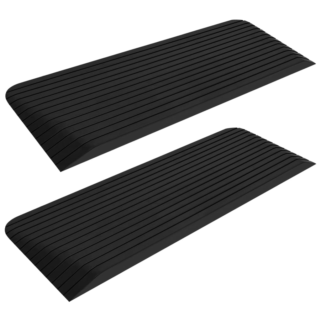 Schwellenrampen 2 Stk. 110x41x5 cm Gummi - Premium Verkehrsschilder - Just €123.97! Shop now at homesales4u