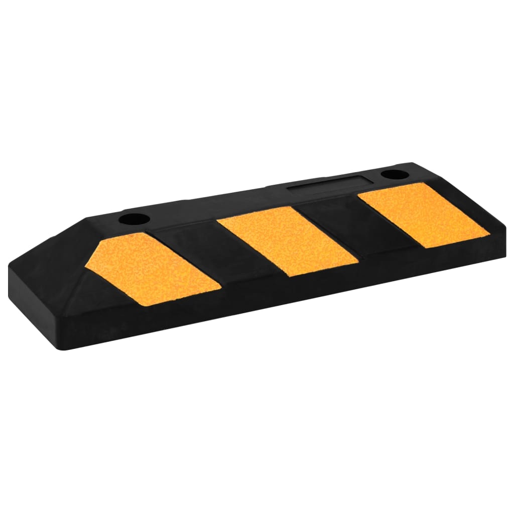 Reflektierende Parkblöcke 2 Stk. 56x15x10 cm Gummi - Premium Parkplatzschilder - Just €65.87! Shop now at homesales4u