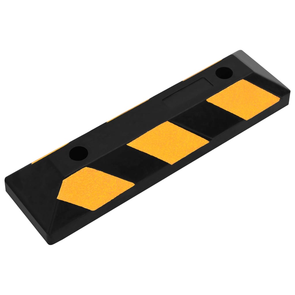 Reflektierende Parkblöcke 2 Stk. 56x15x10 cm Gummi - Premium Parkplatzschilder - Just €65.87! Shop now at homesales4u
