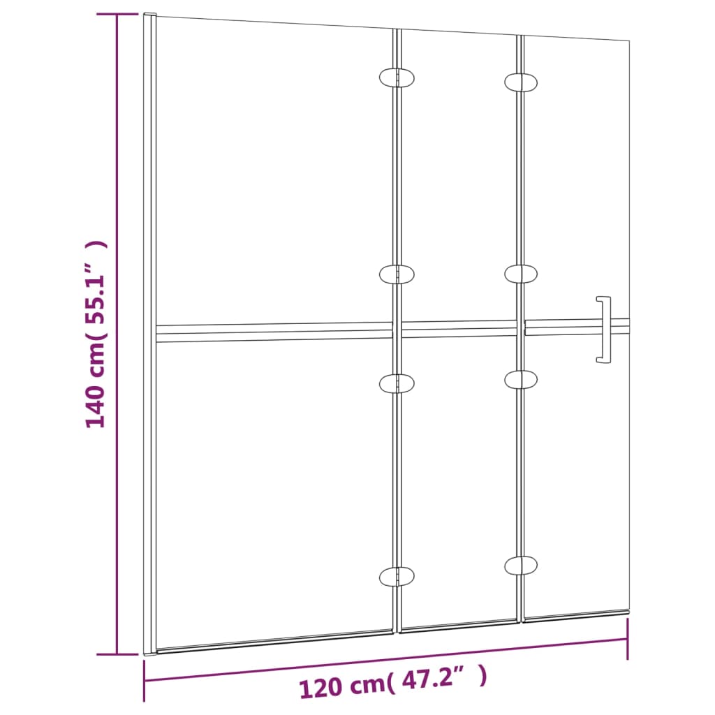 Faltbare Duschkabine ESG 120x140 cm Weiß - Premium Duschkabinen & -türen - Just €210.22! Shop now at homesales4u