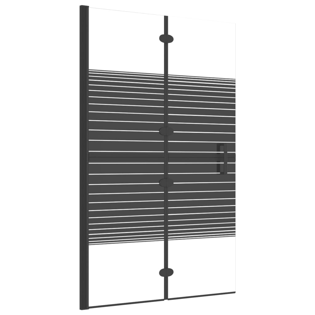 Faltbare Duschkabine ESG 80x140 cm Schwarz - Premium Duschkabinen & -türen - Just €161.74! Shop now at homesales4u