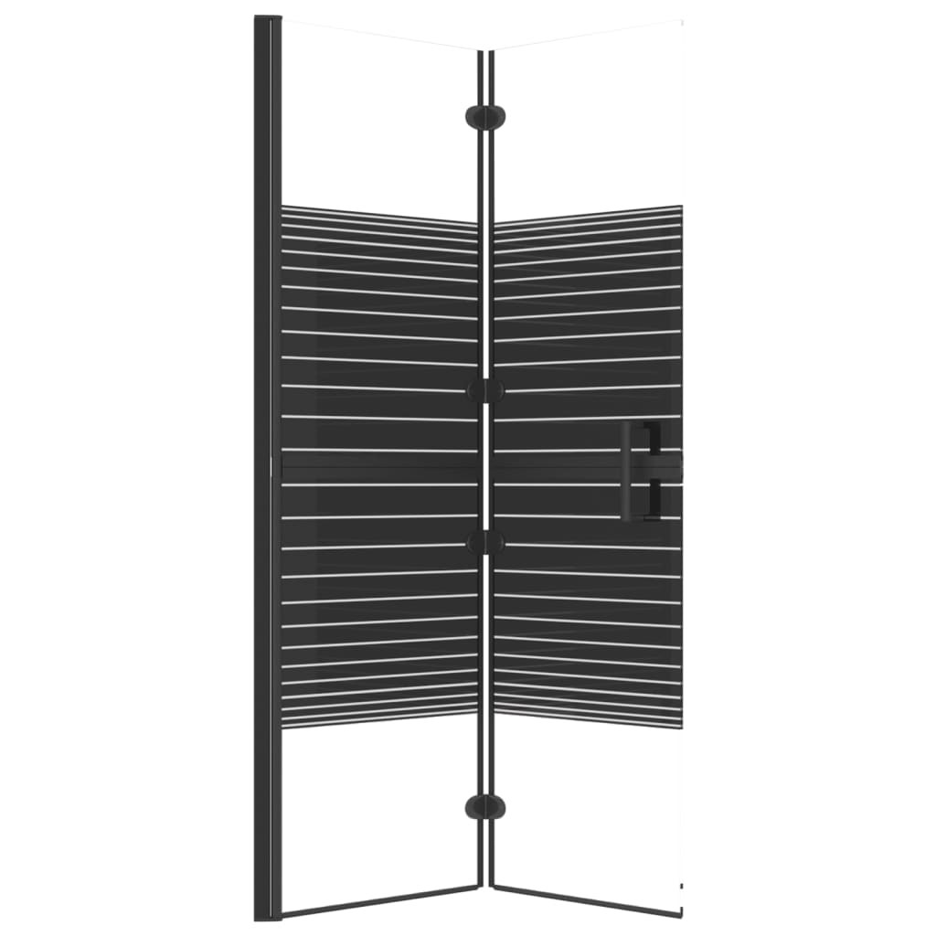 Faltbare Duschkabine ESG 80x140 cm Schwarz - Premium Duschkabinen & -türen - Just €161.74! Shop now at homesales4u
