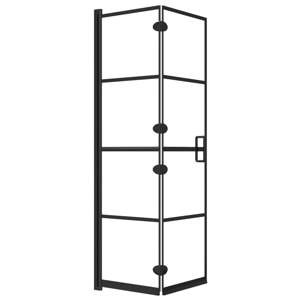 Faltbare Duschkabine ESG 80x140 cm Schwarz - Premium Duschkabinen & -türen - Just €182.16! Shop now at homesales4u