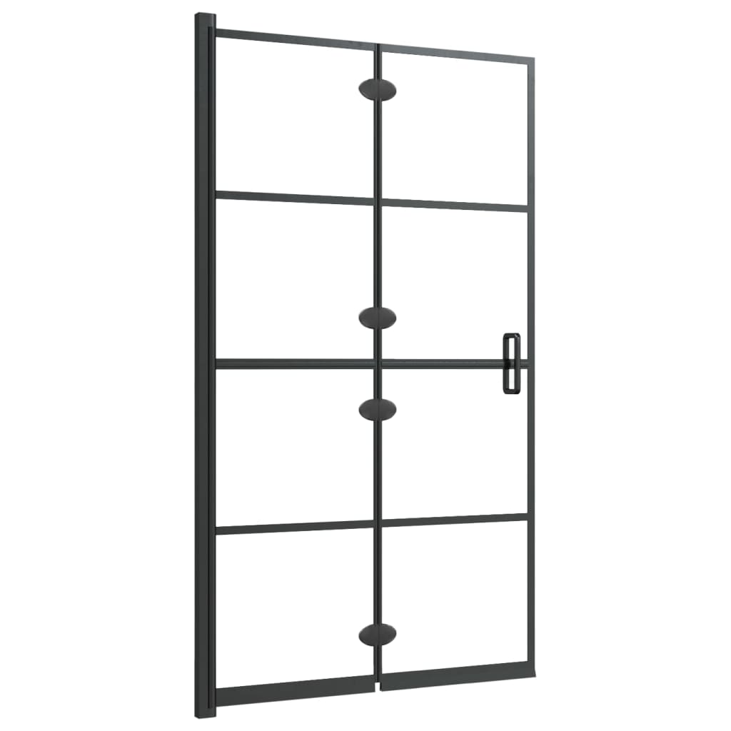 Faltbare Duschkabine ESG 80x140 cm Schwarz - Premium Duschkabinen & -türen - Just €182.16! Shop now at homesales4u