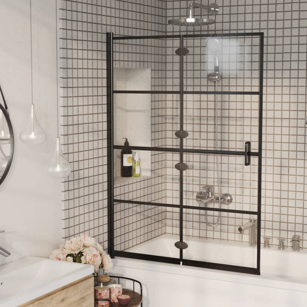 Faltbare Duschkabine ESG 100x140 cm Schwarz - Premium Duschkabinen & -türen - Just €179.80! Shop now at homesales4u