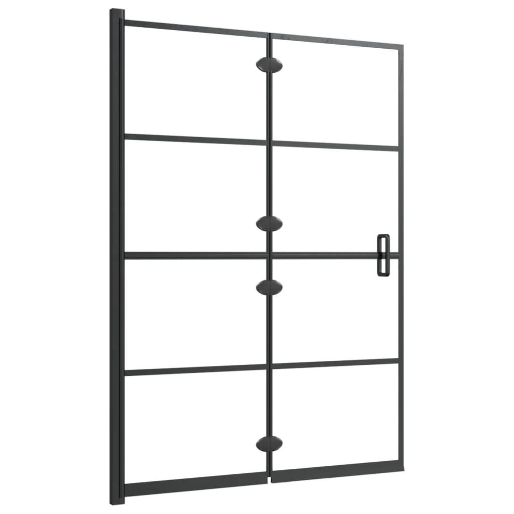 Faltbare Duschkabine ESG 100x140 cm Schwarz - Premium Duschkabinen & -türen - Just €179.80! Shop now at homesales4u
