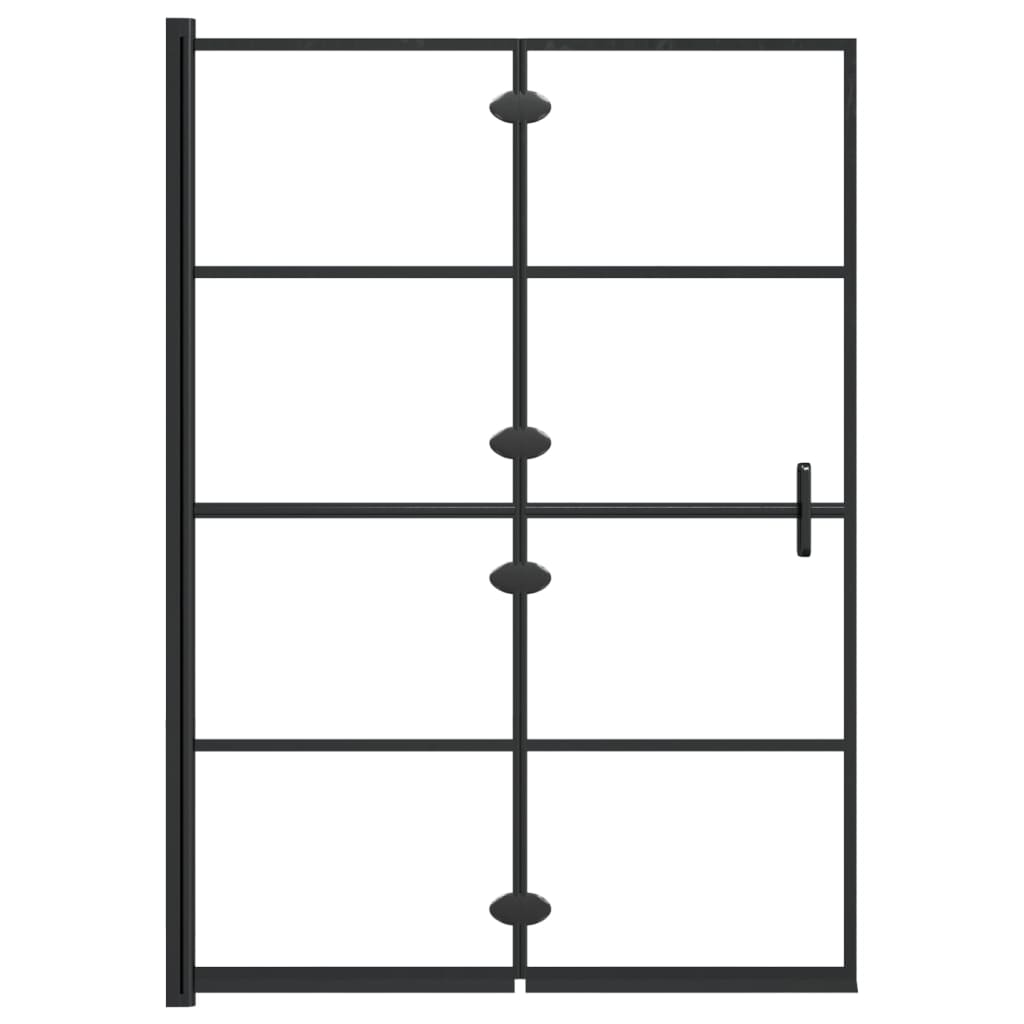 Faltbare Duschkabine ESG 100x140 cm Schwarz - Premium Duschkabinen & -türen - Just €179.80! Shop now at homesales4u