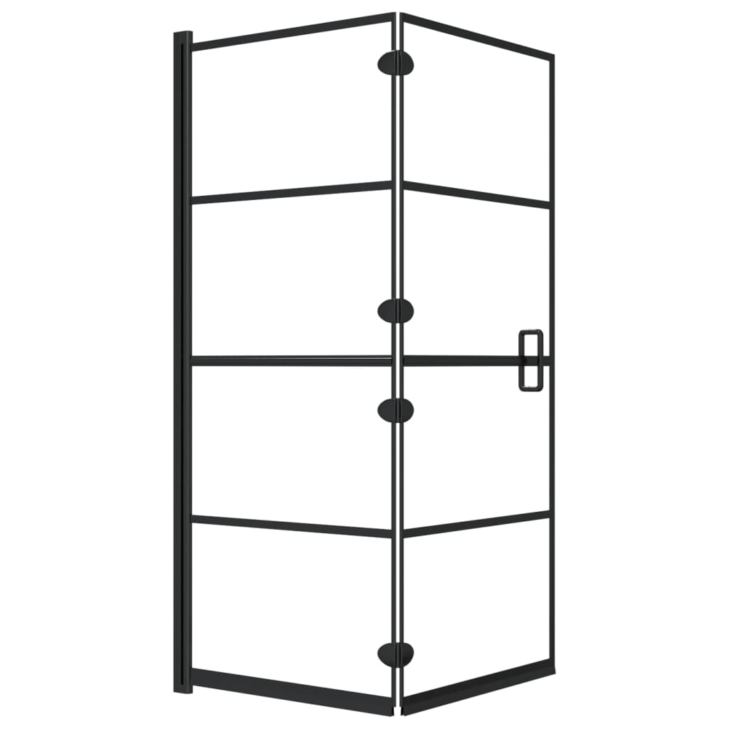 Faltbare Duschkabine ESG 120x140 cm Schwarz - Premium Duschkabinen & -türen - Just €222.06! Shop now at homesales4u