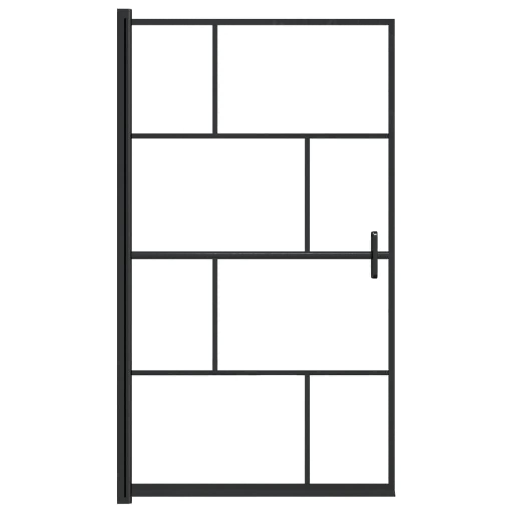 Duschkabine ESG 80x140 cm Schwarz - Premium Duschkabinen & -türen - Just €185.94! Shop now at homesales4u
