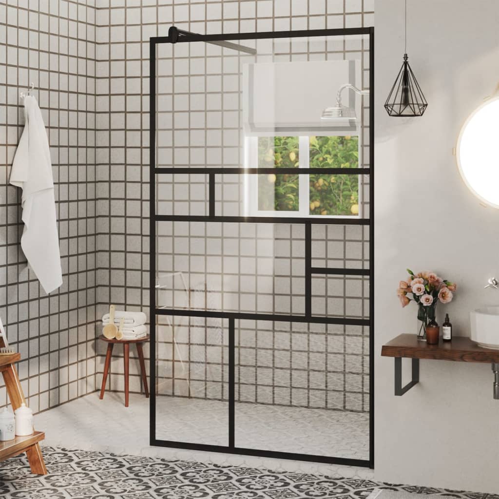 Duschwand für Begehbare Dusche mit Klarem ESG Glas 90x195 cm - Premium Duschwände - Just €220.06! Shop now at homesales4u