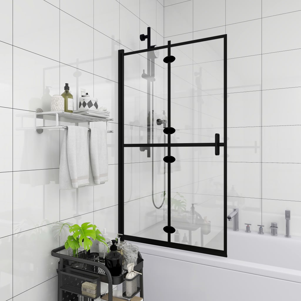 Faltbare Duschkabine ESG Schwarz 120x140 cm - Premium Duschkabinen & -türen - Just €195.03! Shop now at homesales4u