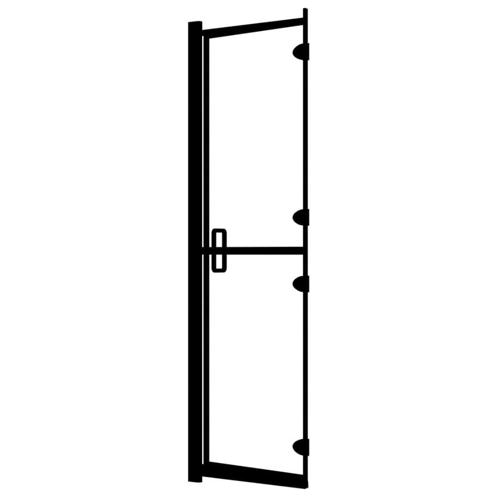 Faltbare Duschkabine ESG Schwarz 120x140 cm - Premium Duschkabinen & -türen - Just €195.03! Shop now at homesales4u