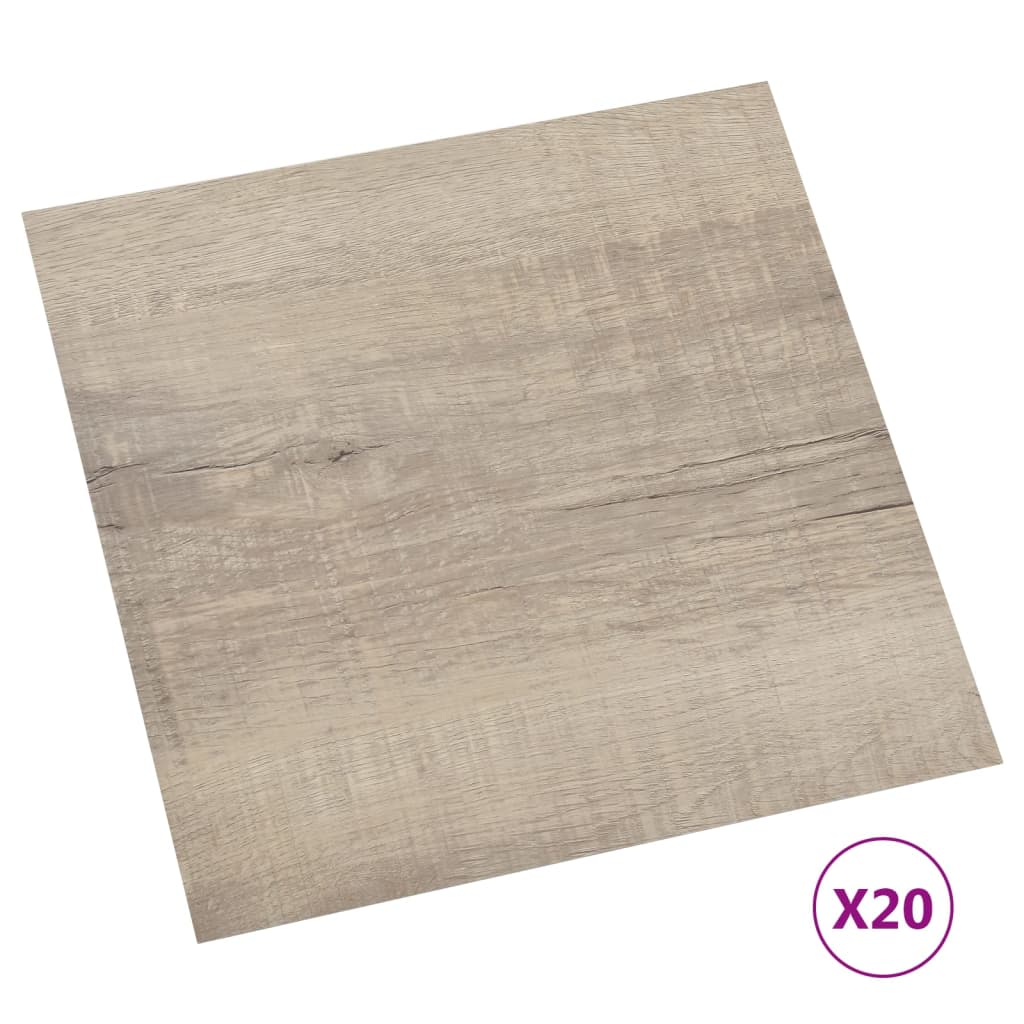 PVC-Fliesen Selbstklebend 20 Stk. 1,86 m² Taupe - Premium Fußböden & Teppichböden - Just €49.39! Shop now at homesales4u