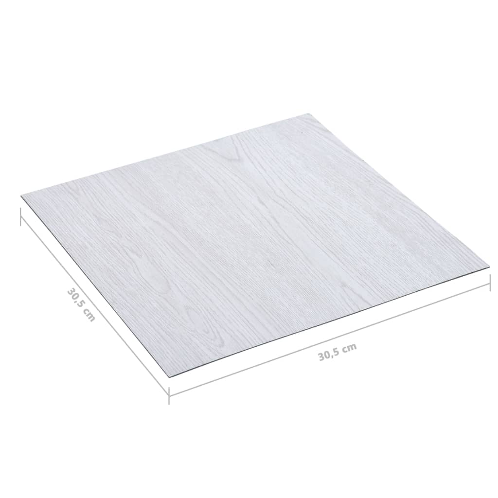 PVC-Fliesen Selbstklebend 20 Stk. 1,86 m² Weiß - Premium Fußböden & Teppichböden - Just €46.42! Shop now at homesales4u