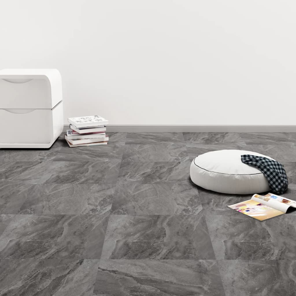 PVC-Fliesen Selbstklebend 20 Stk. 1,86 m² Schwarz - Premium Fußböden & Teppichböden - Just €49.67! Shop now at homesales4u