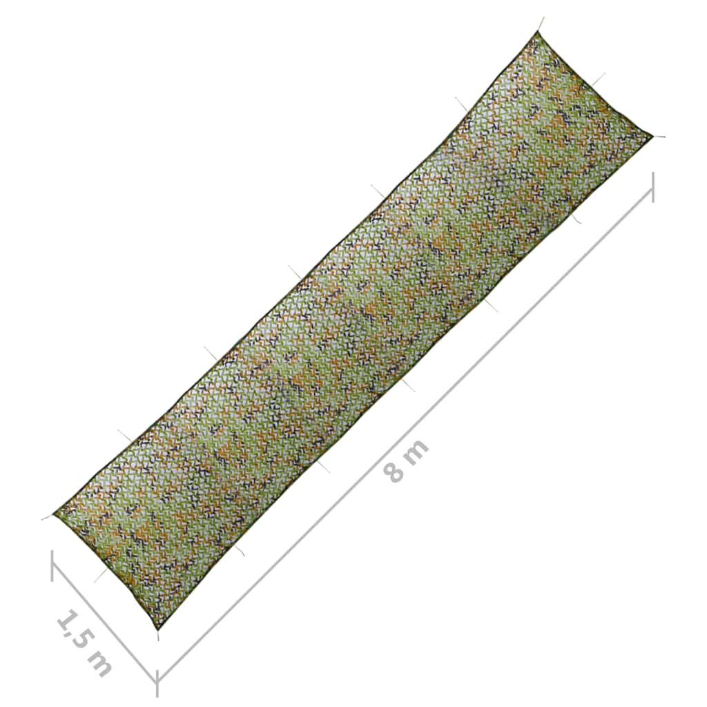 Tarnnetz mit Aufbewahrungstasche 1,5x8 m Grün - Premium Jagd- & Schießsport-Tarnnetze - Just €52.02! Shop now at homesales4u