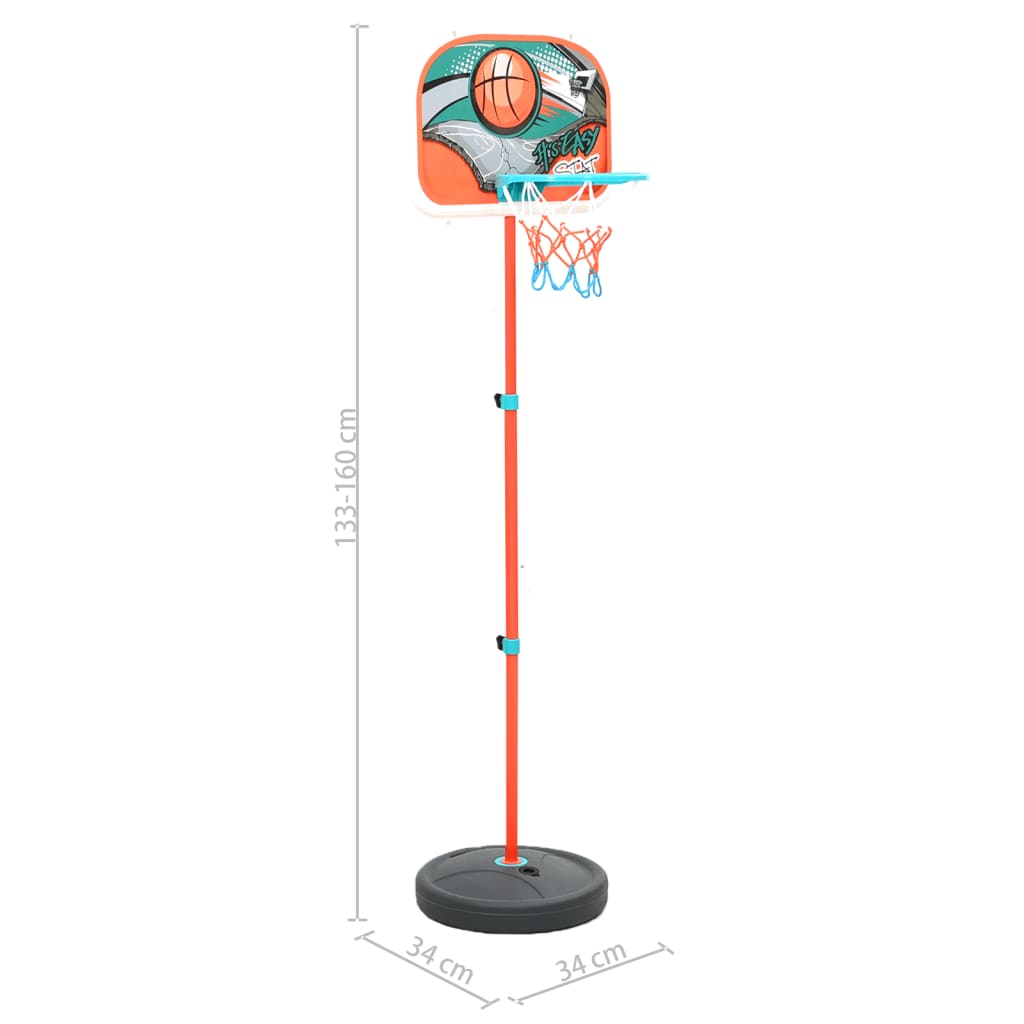 Tragbares Basketball Spiel-Set Verstellbar 133-160 cm - Premium Kinder-Basketball-Sets - Just €32.66! Shop now at homesales4u