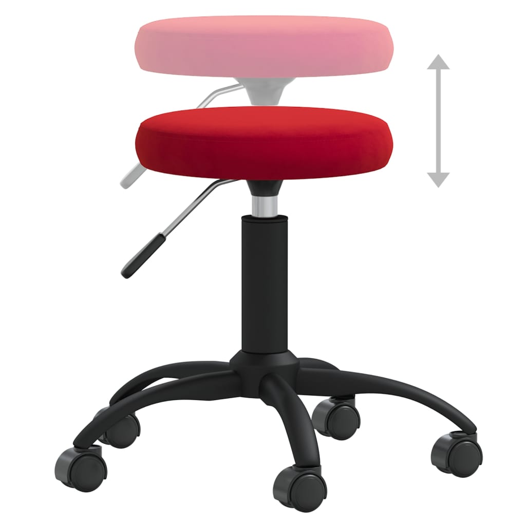 Bürostuhl Drehbar Weinrot Samt - Premium Bürostühle - Just €62.54! Shop now at homesales4u