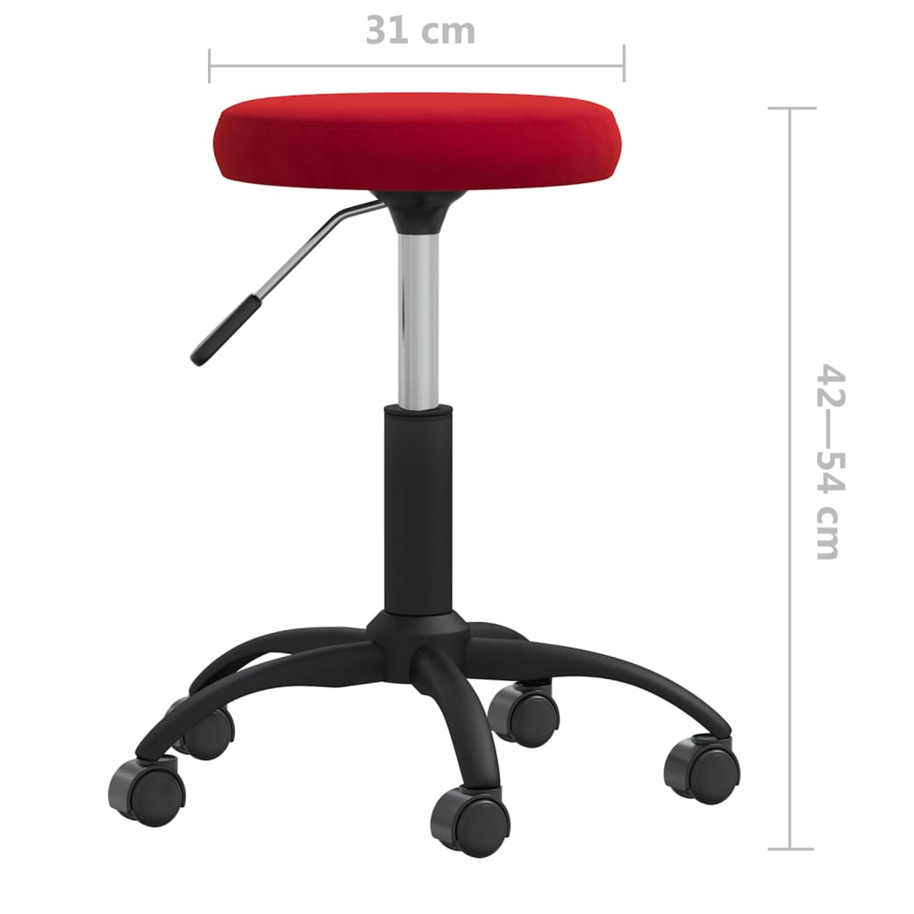 Bürostuhl Drehbar Weinrot Samt - Premium Bürostühle - Just €62.54! Shop now at homesales4u