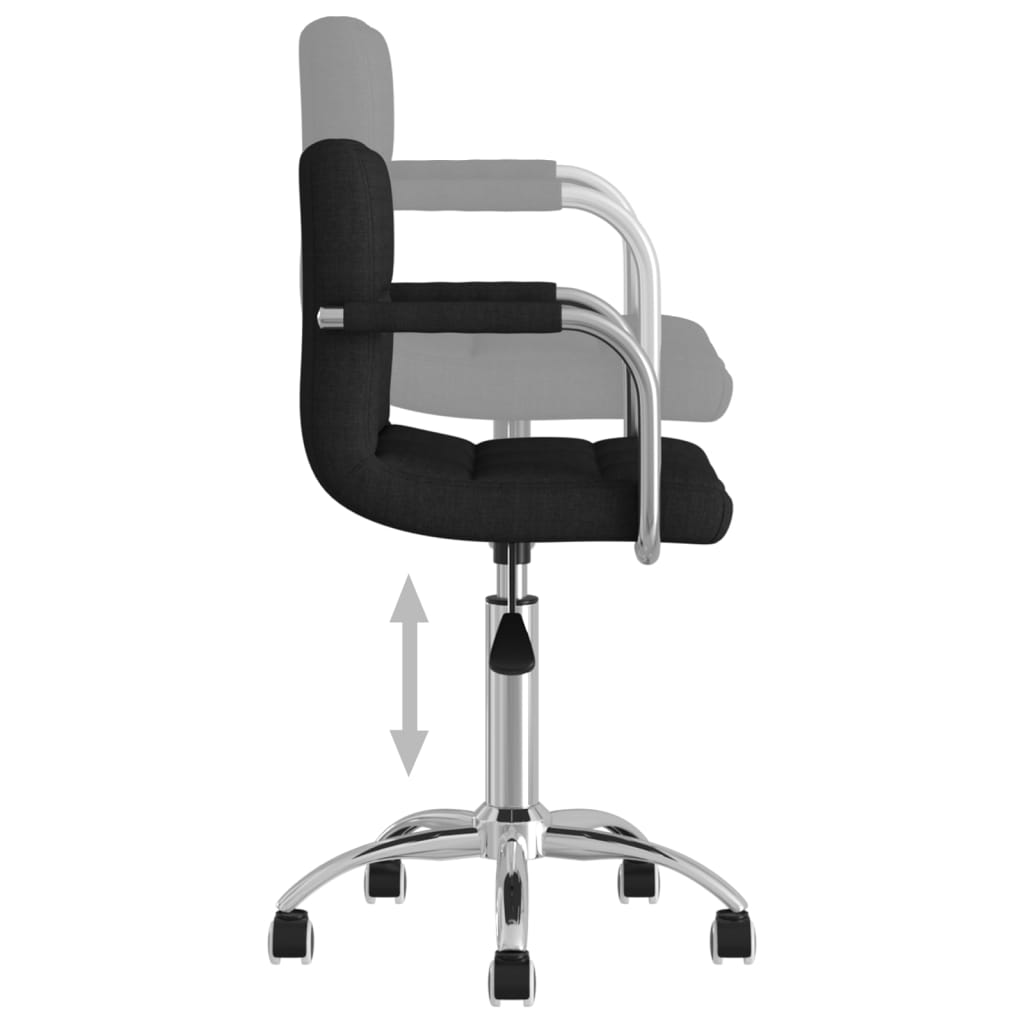Bürostuhl Drehbar Schwarz Stoff - Premium Bürostühle - Just €117.60! Shop now at homesales4u