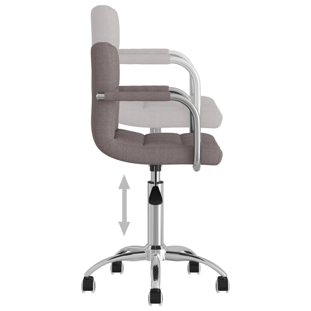 Bürostuhl Drehbar Taupe Stoff - Premium Bürostühle - Just €109.16! Shop now at homesales4u