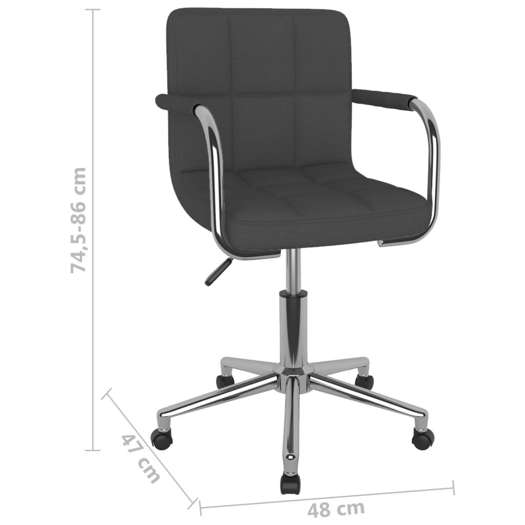 Bürostuhl Drehbar Dunkelgrau Stoff - Premium Bürostühle - Just €102.21! Shop now at homesales4u