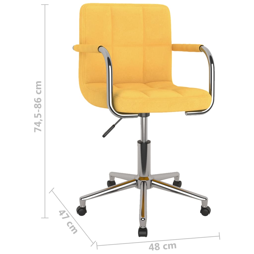 Bürostuhl Drehbar Senfgelb Stoff - Premium Bürostühle - Just €123.58! Shop now at homesales4u