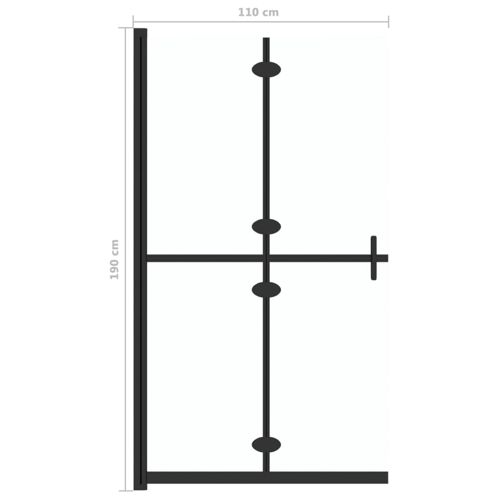 Faltbare begehbare Duschwand Transparentes ESG Glas 110x190 cm - Premium Duschwände - Just €278.56! Shop now at homesales4u