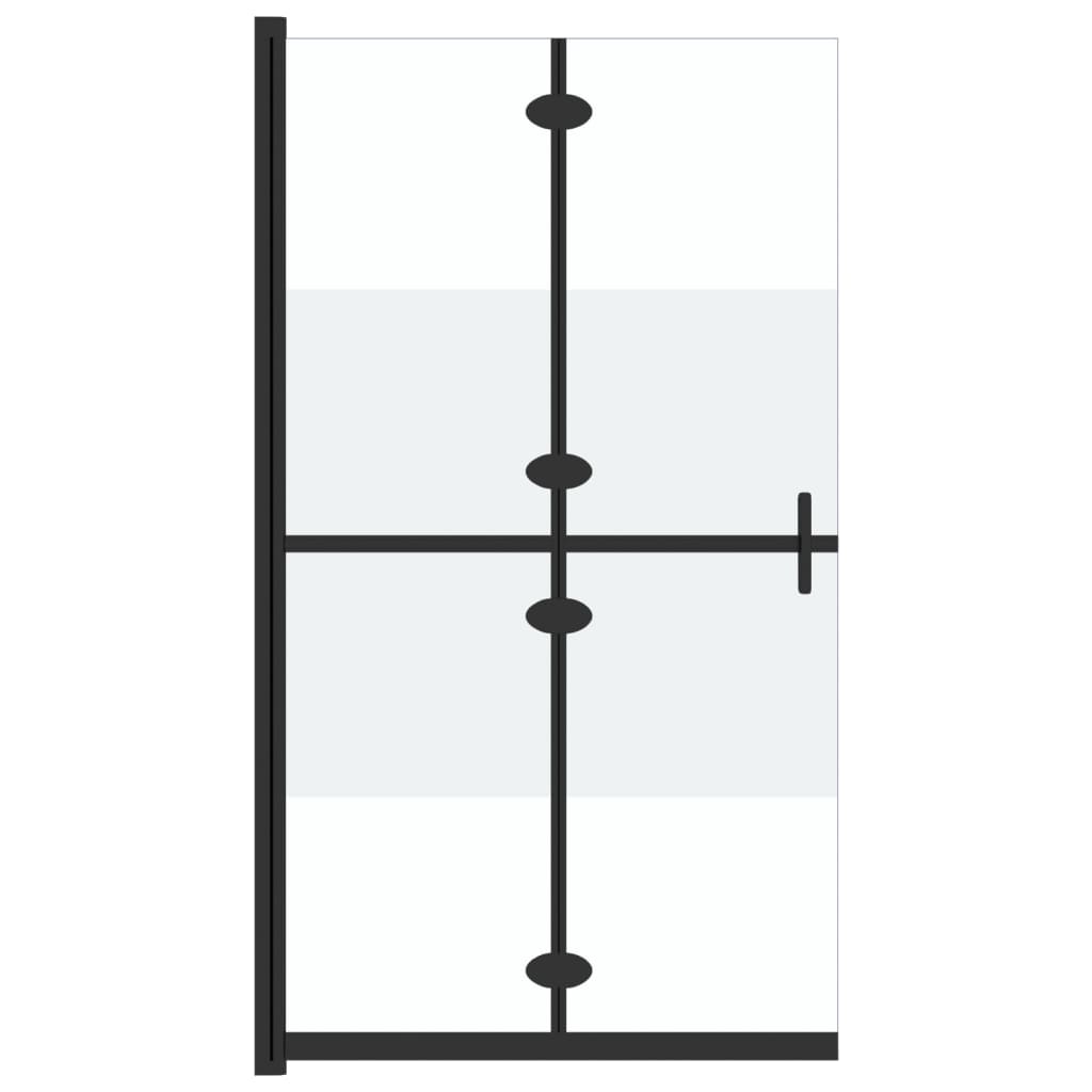 Faltbare begehbare Duschwand Halbmattiertes ESG-Glas 70x190 cm - Premium Duschwände - Just €261.17! Shop now at homesales4u