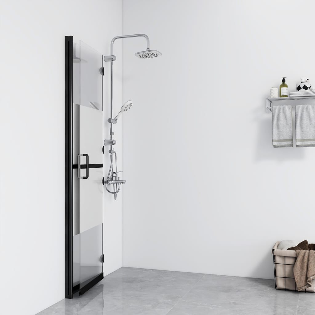 Faltbare begehbare Duschwand Halbmattiertes ESG-Glas 70x190 cm - Premium Duschwände - Just €261.17! Shop now at homesales4u