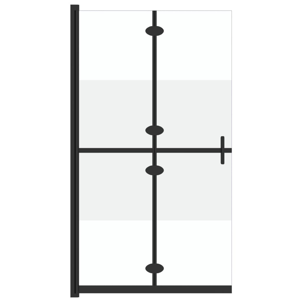 Faltbare begehbare Duschwand Halbmattiertes ESG-Glas 80x190 cm - Premium Duschwände - Just €243.47! Shop now at homesales4u