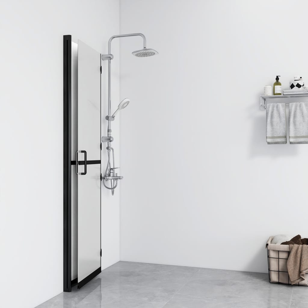 Faltbare begehbare Duschwand ESG-Glas mattiert 70x190 cm - Premium Duschwände - Just €264.92! Shop now at homesales4u