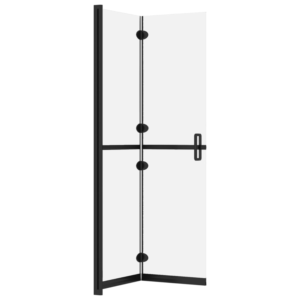 Faltbare begehbare Duschwand ESG-Glas mattiert 80x190 cm - Premium Duschwände - Just €251.01! Shop now at homesales4u