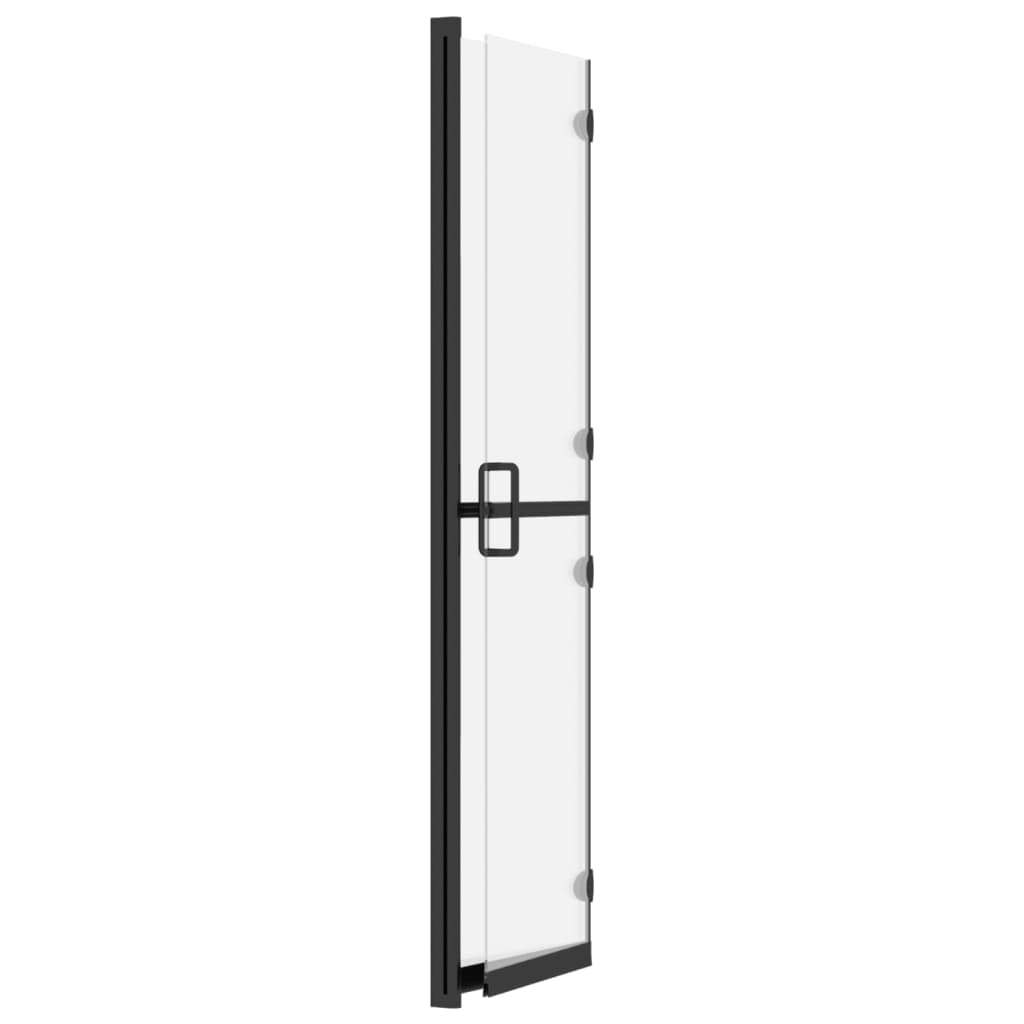 Faltbare begehbare Duschwand ESG-Glas mattiert 80x190 cm - Premium Duschwände - Just €251.01! Shop now at homesales4u