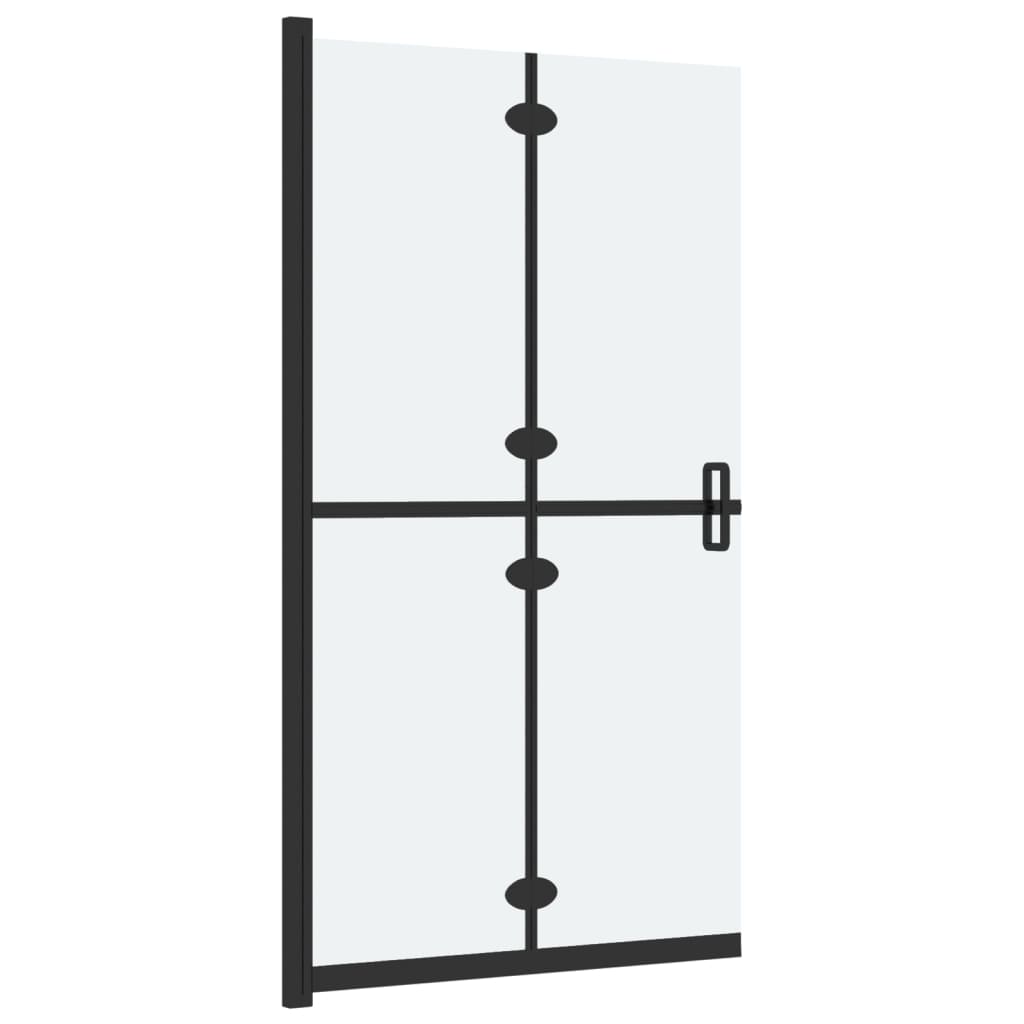 Faltbare begehbare Duschwand ESG-Glas mattiert 120x190 cm - Premium Duschwände - Just €299.36! Shop now at homesales4u
