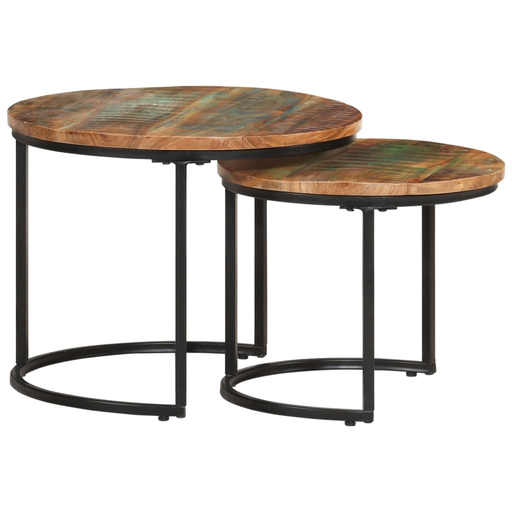 Satztische 2 Stk. Altholz Massiv - Premium Couchtische - Just €106.49! Shop now at homesales4u