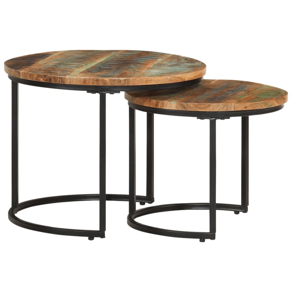 Satztische 2 Stk. Altholz Massiv - Premium Couchtische - Just €106.49! Shop now at homesales4u