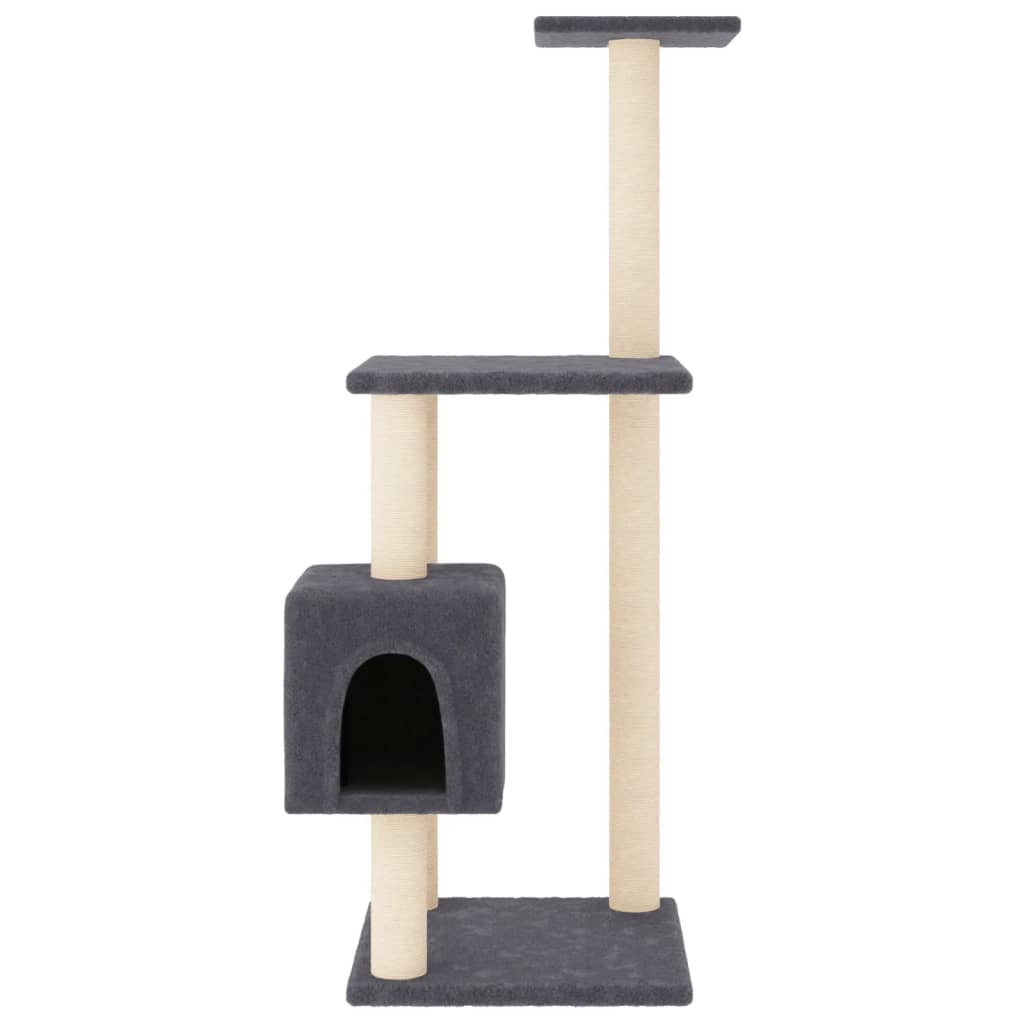 Kratzbaum mit Sisal-Kratzsäulen Dunkelgrau 104 cm - Premium Kratzbäume - Just €51.01! Shop now at homesales4u