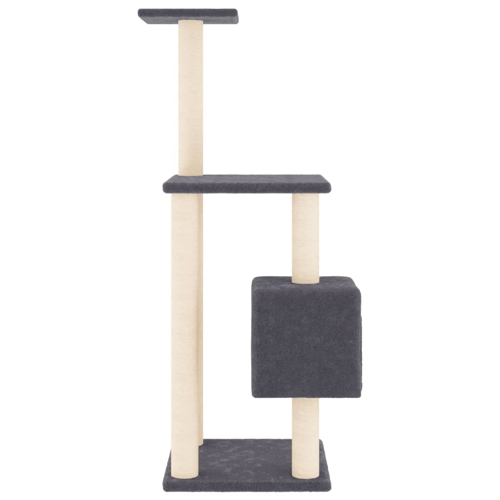 Kratzbaum mit Sisal-Kratzsäulen Dunkelgrau 104 cm - Premium Kratzbäume - Just €51.01! Shop now at homesales4u