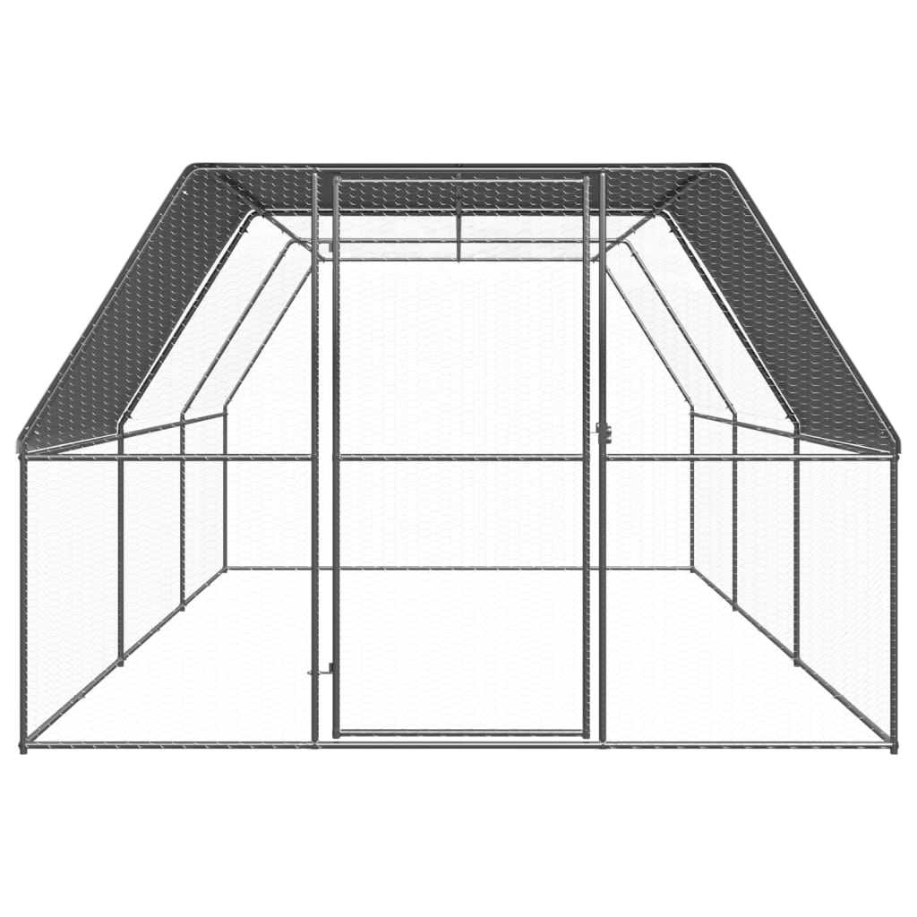 Outdoor-Hühnerkäfig 3x6x2 m Verzinkter Stahl - Premium Lebensräume & Gehege für Kleintiere - Just €487.57! Shop now at homesales4u